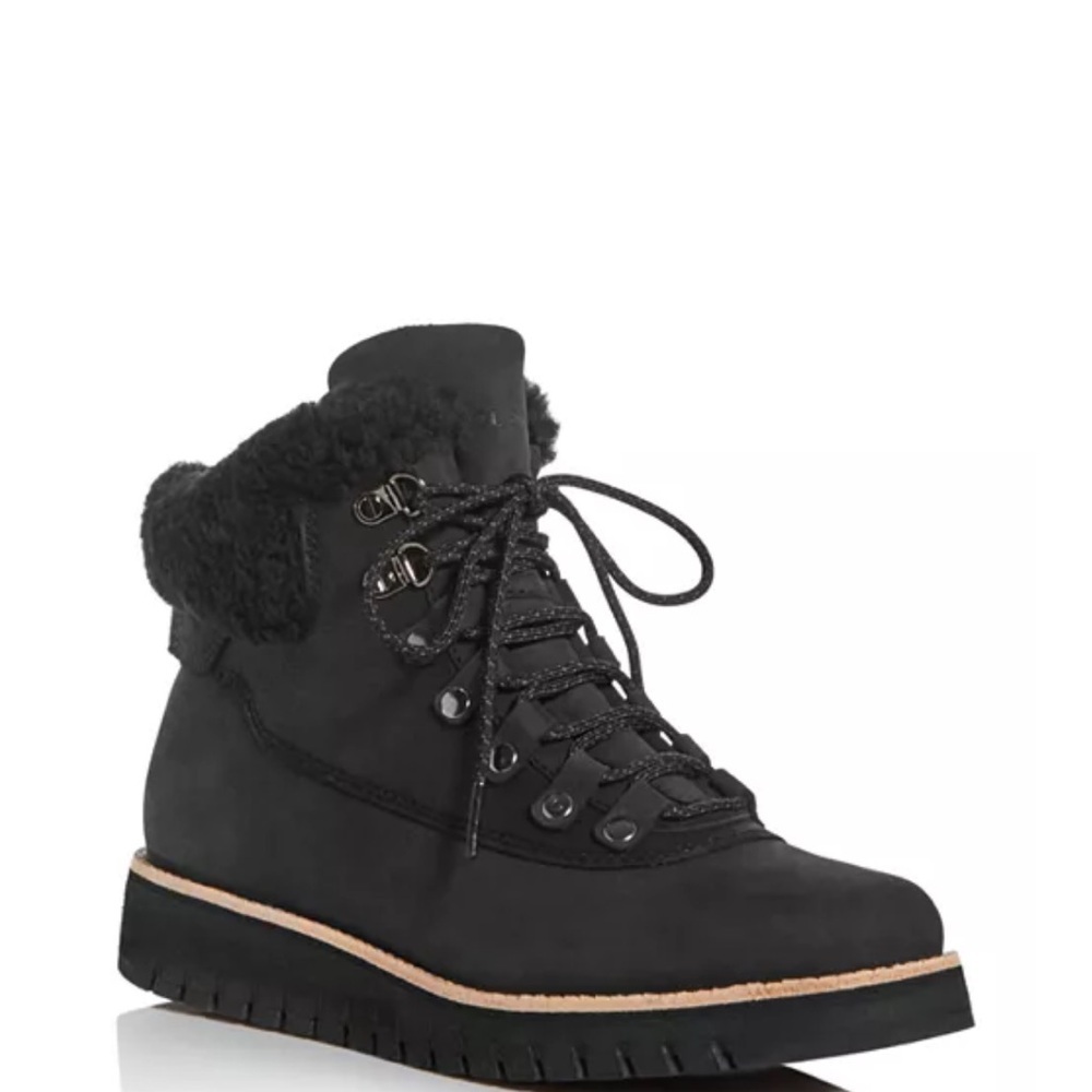 Cole Haan ZEROGRAND Explore Waterproof Hiking Boots Black SZ 6 B Worn 1X - Picture 1 of 15